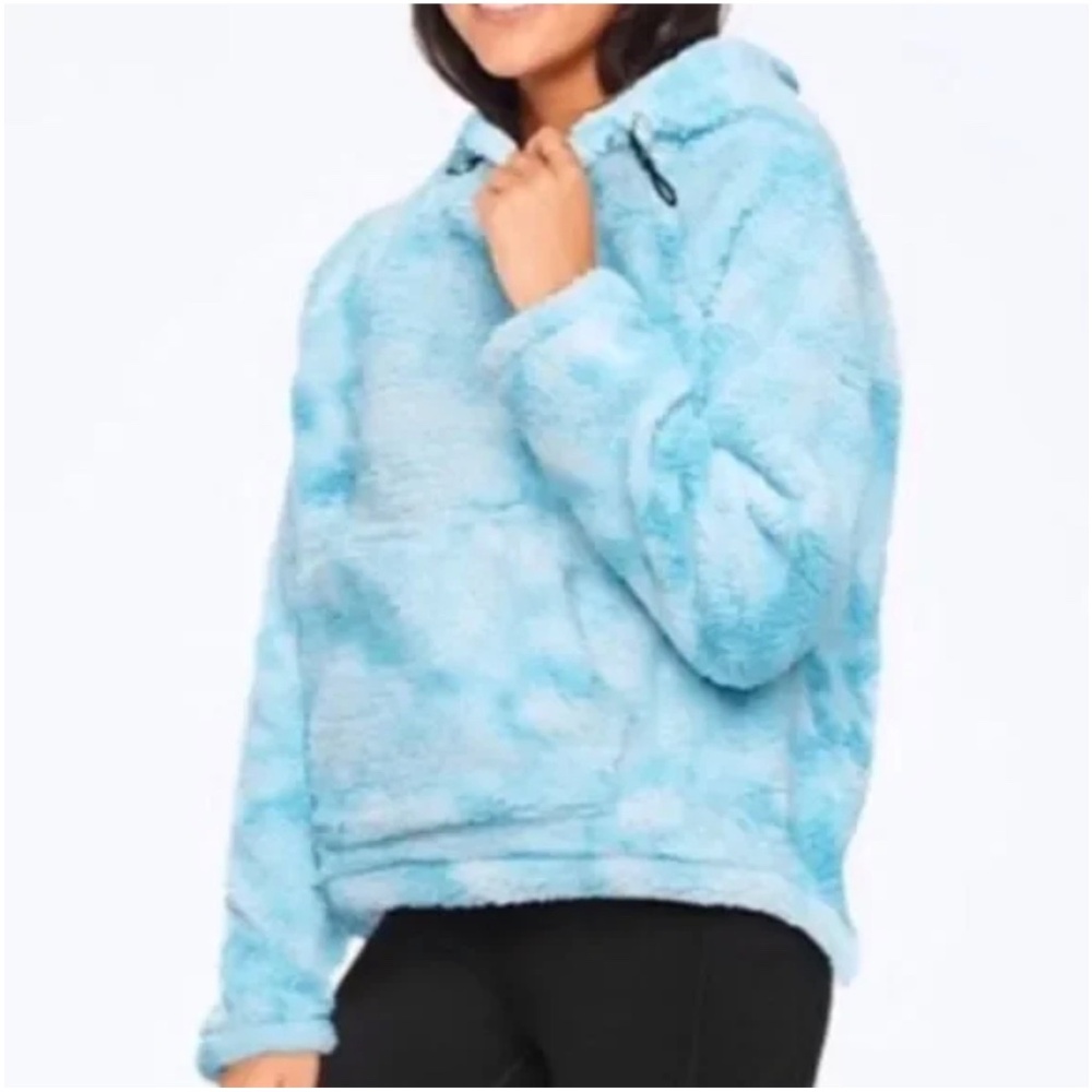 Victoria’s Secret pink Sherpa hoodie size xs